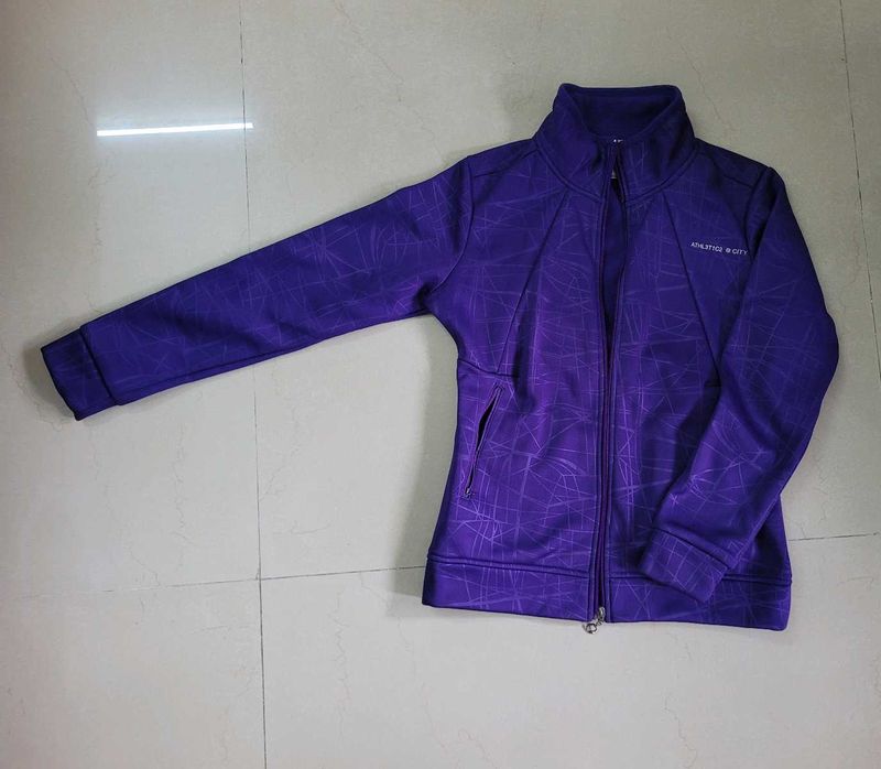 Purple Fleece Jacket For Winters