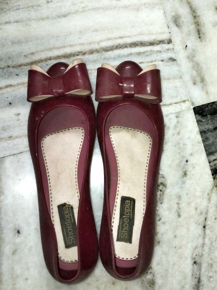 Cute Shoetopia Bow Ballerinas