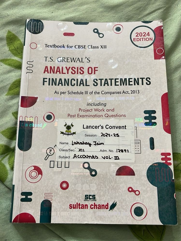 T.s Grewal Class 12 Accountancy Textbook Vol-3