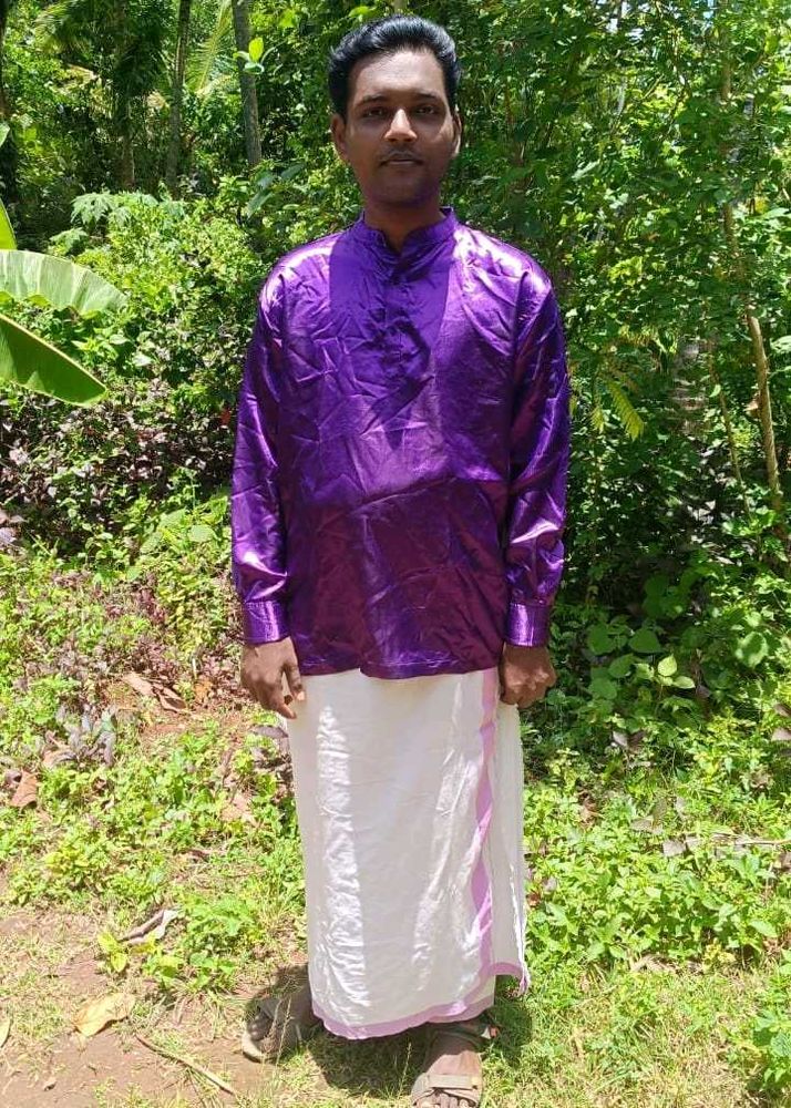 Purple Men Kurta