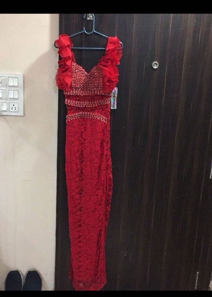 Elegant Red Gown