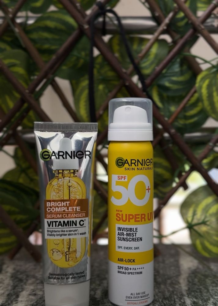 Garnier Face Wash And Sunscreen Combo