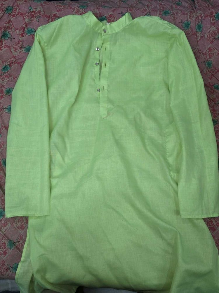 Lime Green Kurta Set