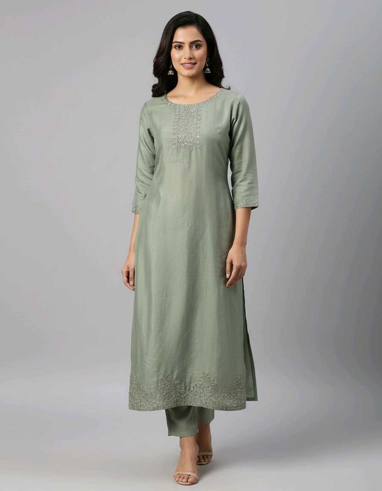 Elegant Sage Green Kurta