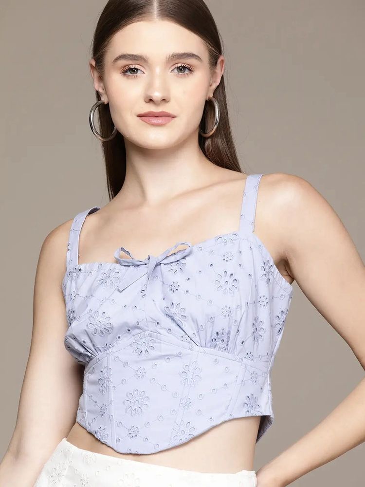 Schiffli Corset Top