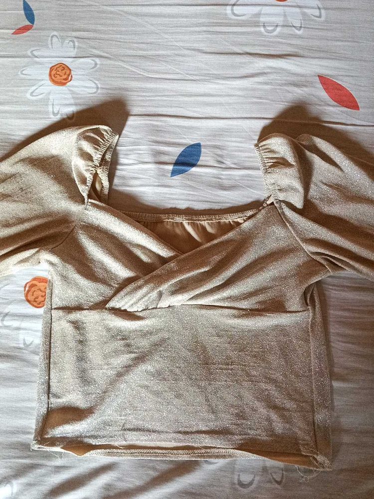 Sparkling Gold Crop Top