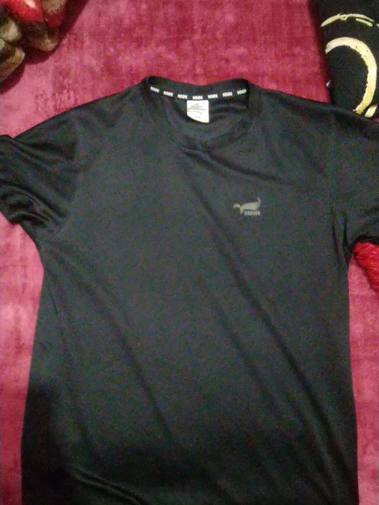 Black Sports Wear Tshirt