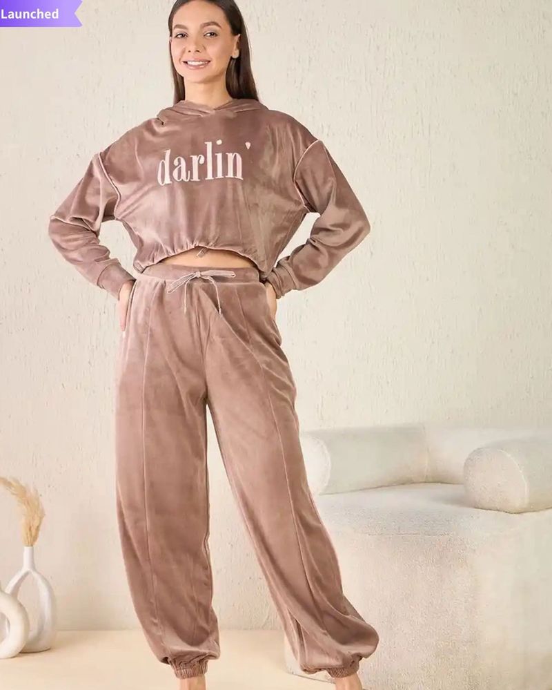 Hooded Neck Top &amp; Pyjamas Cord