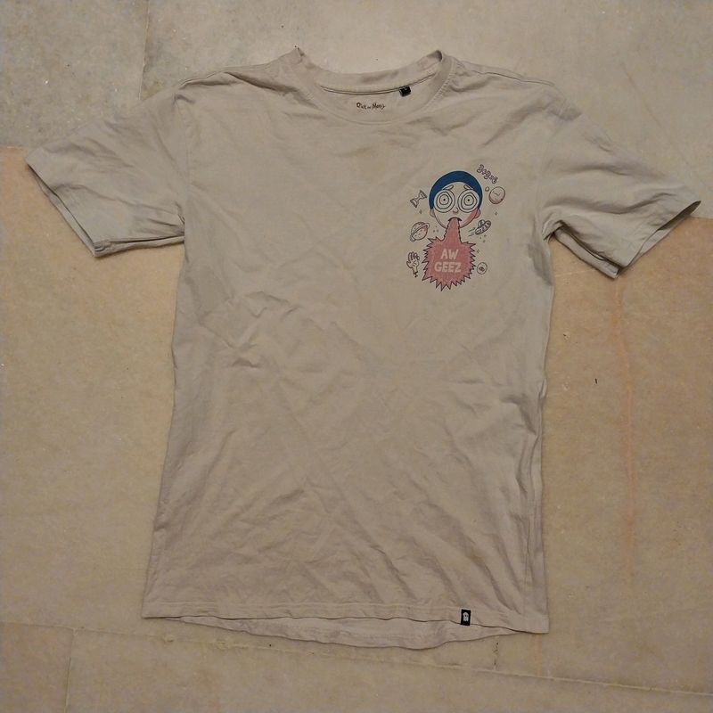 Rick And Morty Aw Geez Oversized Tshirt