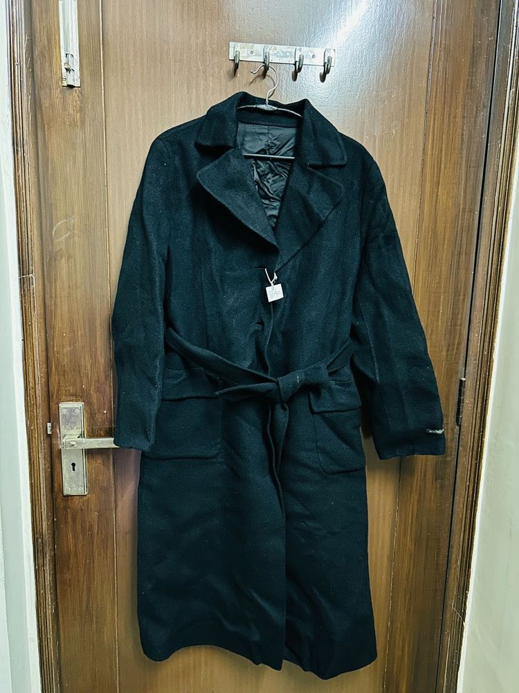 Elegant Black Trench Coat