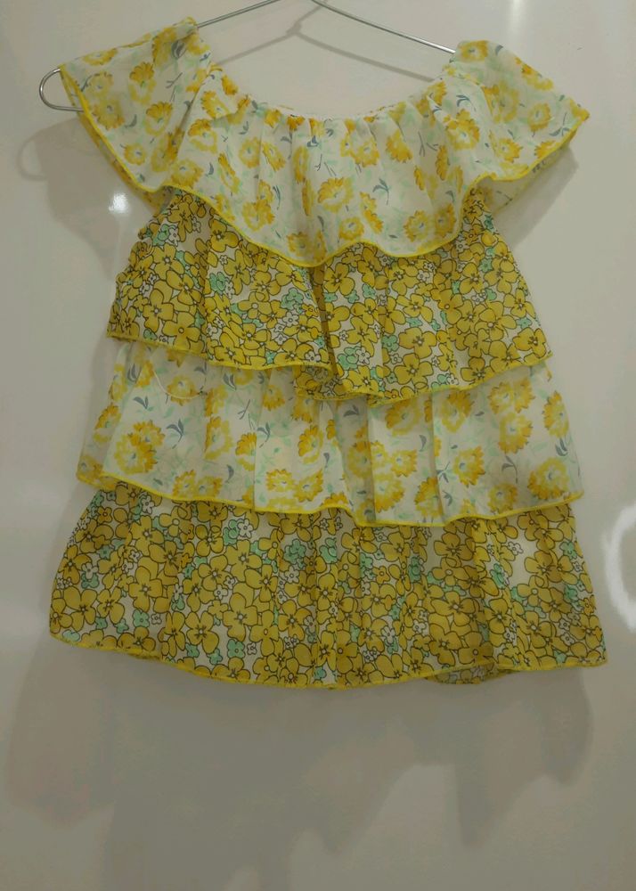 Reliance Trends( Frends ) Girls Yellow Top