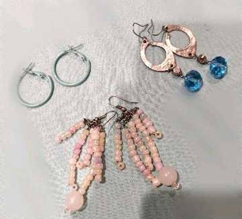 3 Earrings Set