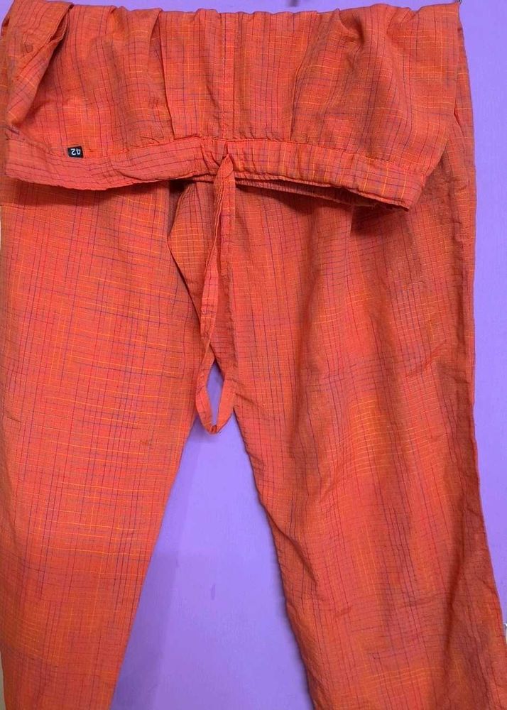 Orange Ethnic Pyjamas