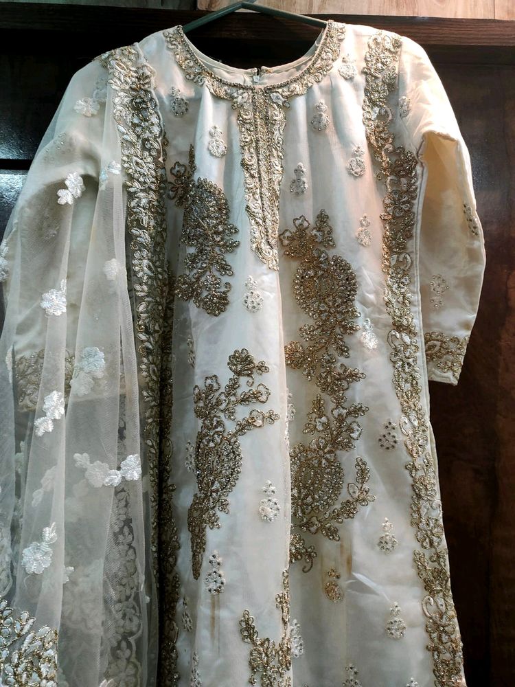 Heavy Zari Work Sharara Suit