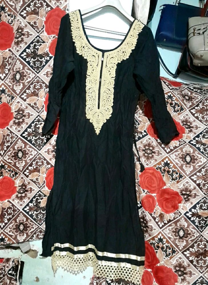 Black Beautiful Kurti