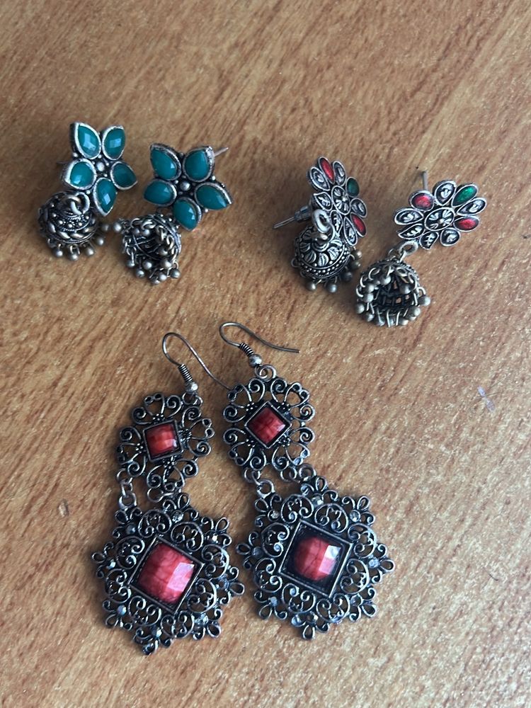 Combo Offer🎉🔊Jhumkas &amp; Earrings♥️