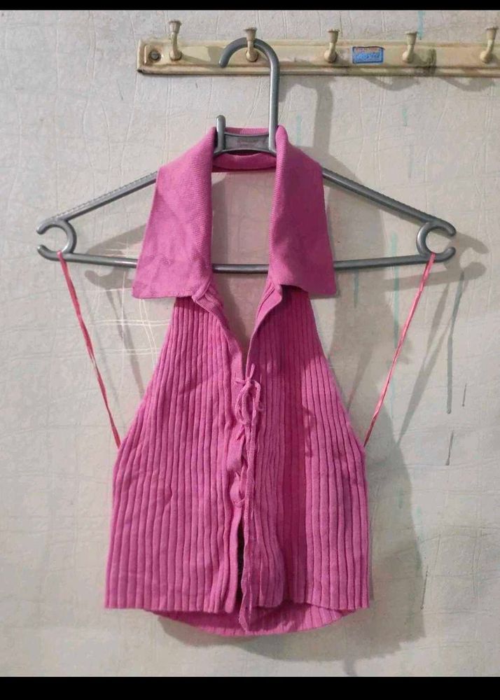 Pink Halter Top