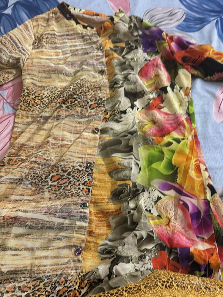 Floral Print Kurta
