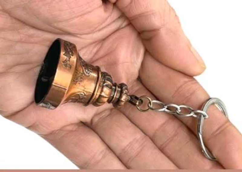 Mini Metal Bike Bell Keychain | Good Luck Hanging