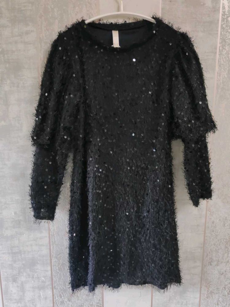 Sparkling Black Party Dress