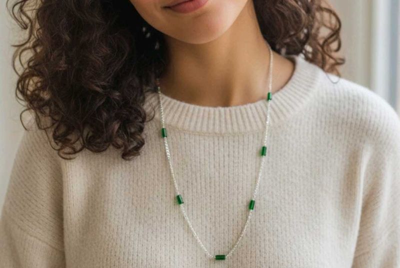 Green Beaded Necklace