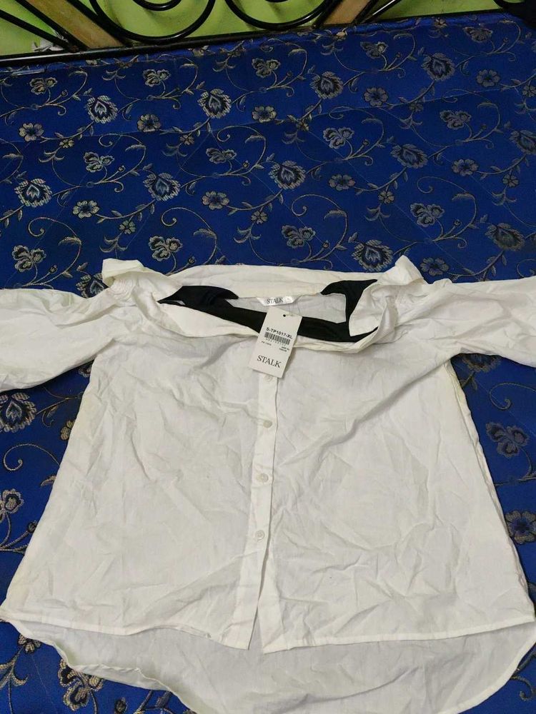 White Off-Shoulder Top