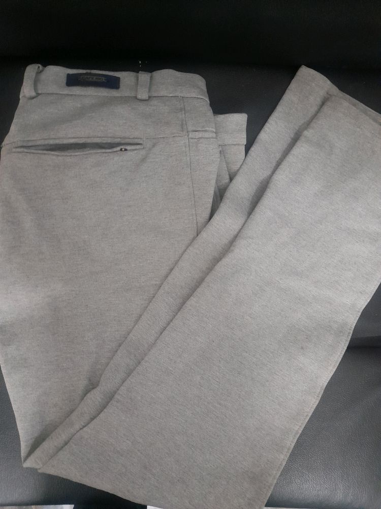 Cafe Rio Women Regular Fit Grey Polycotton Pant