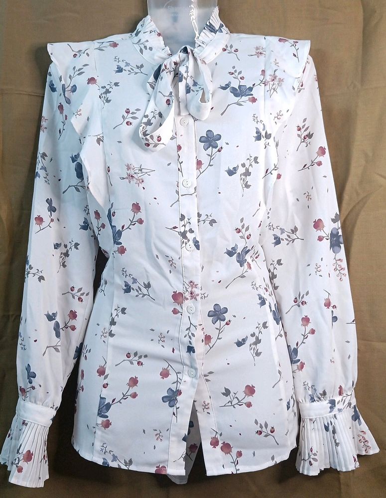 Roem X Disney White Floral Shirt