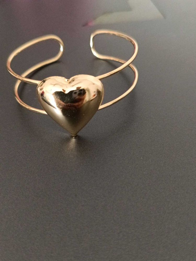 Anti Turnish Golden Colour Heart Bracelet