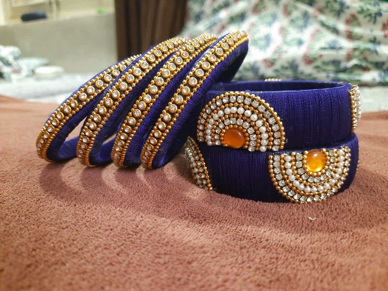 Blue &amp; Gold Bangles