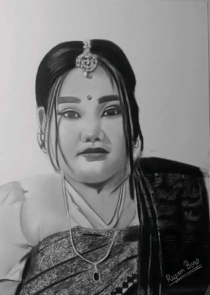 Pencil Portrait of a Woman