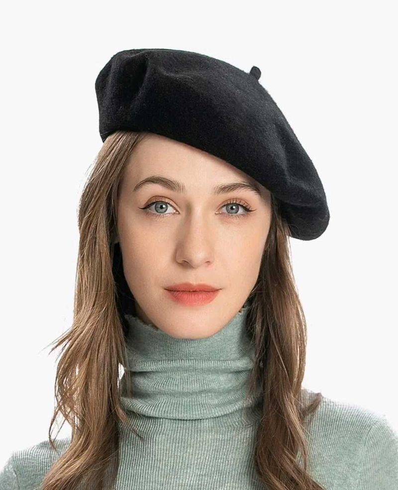 Black Beret Hat