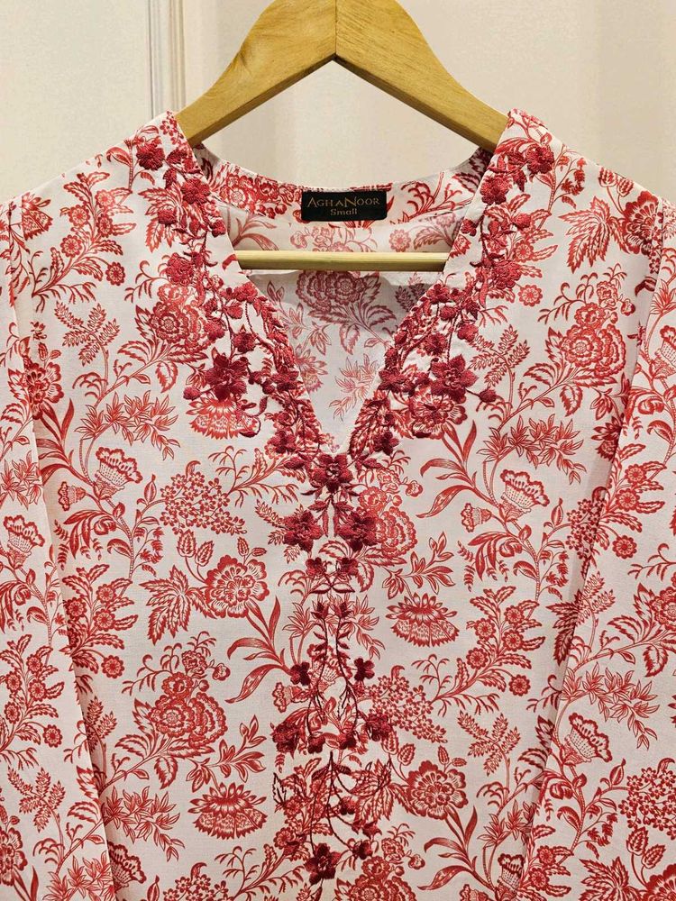 Aghanoor Printed Lawn 2 Piece.