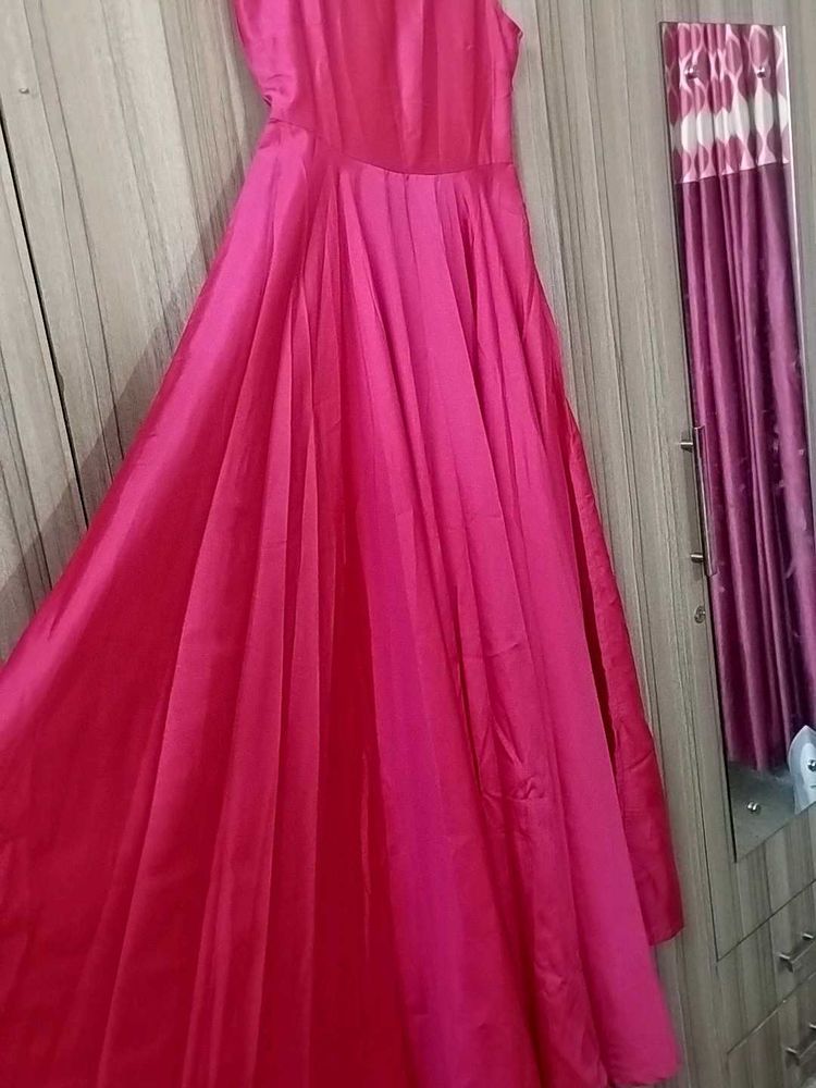 Pink Sleeveless flareyMaxi Dress