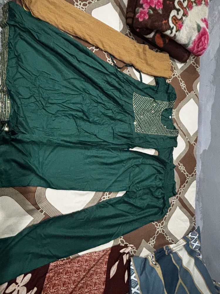 Green Kurta Set
