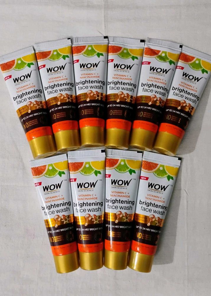 🔥 WOW Vitamin C Brightening Face Wash ×10 Tubes |