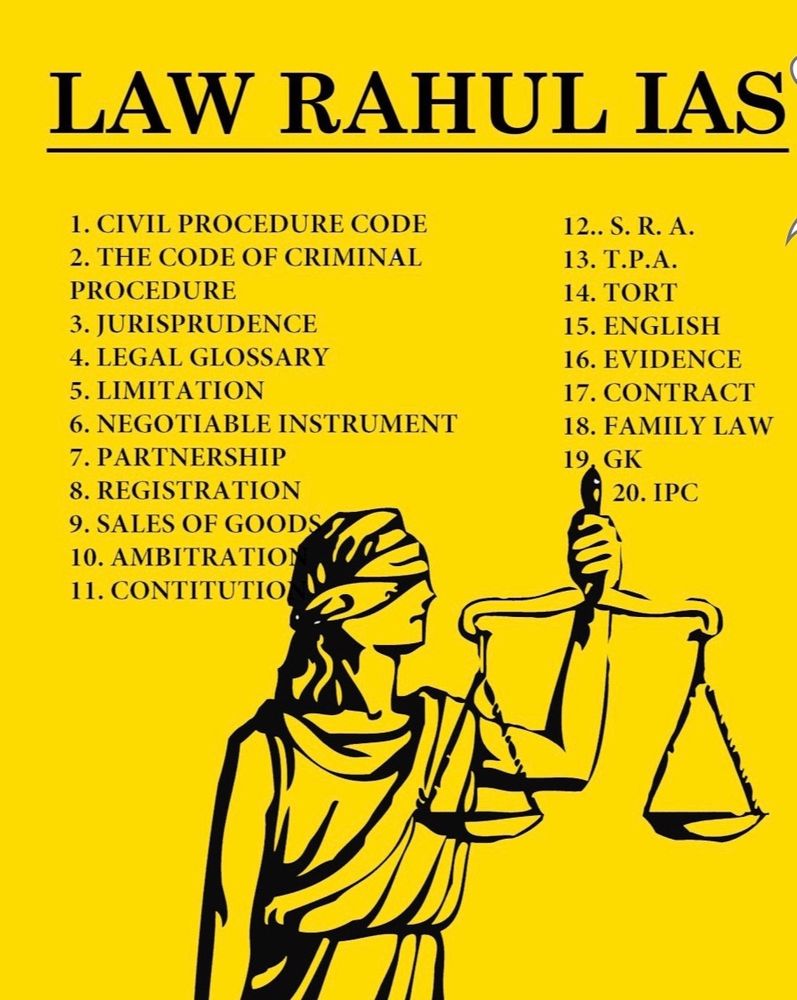 Notes Of Rahul IAS for Judiciary