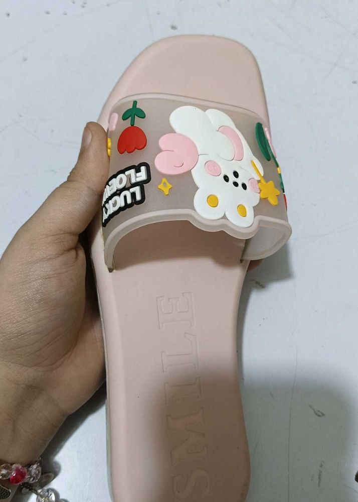 4 Pair Cute Cartoon Slides