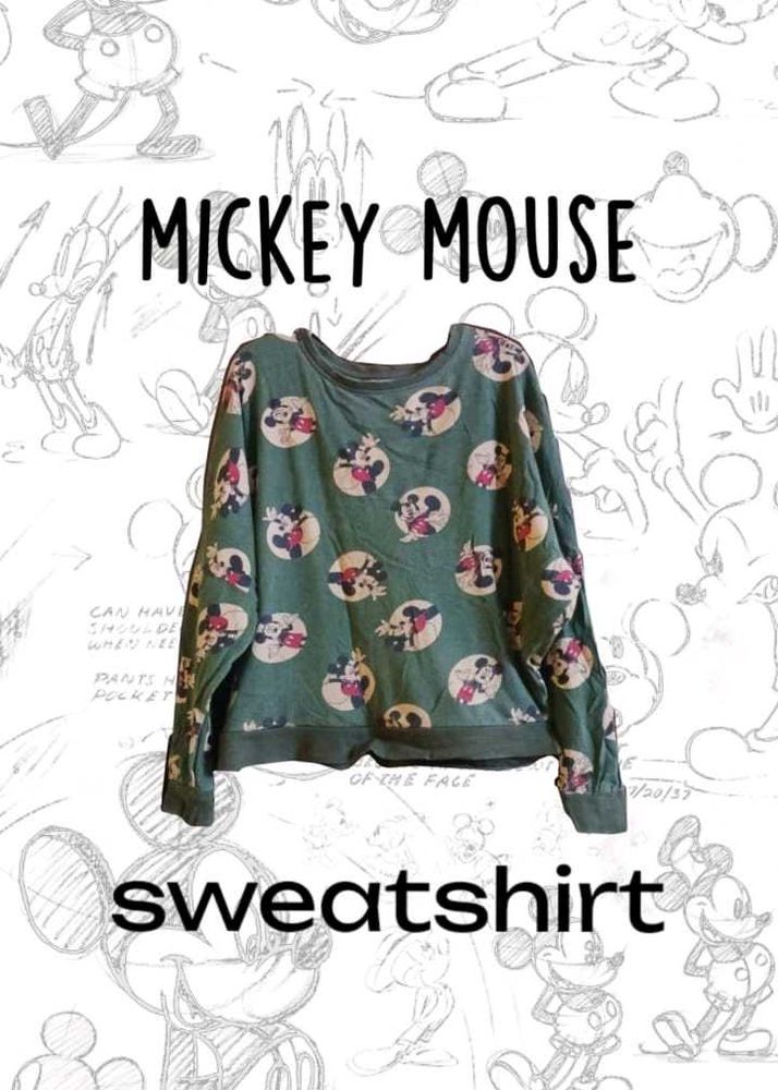 Official Disney Mickey Mouse Sweatshirt – Women’s