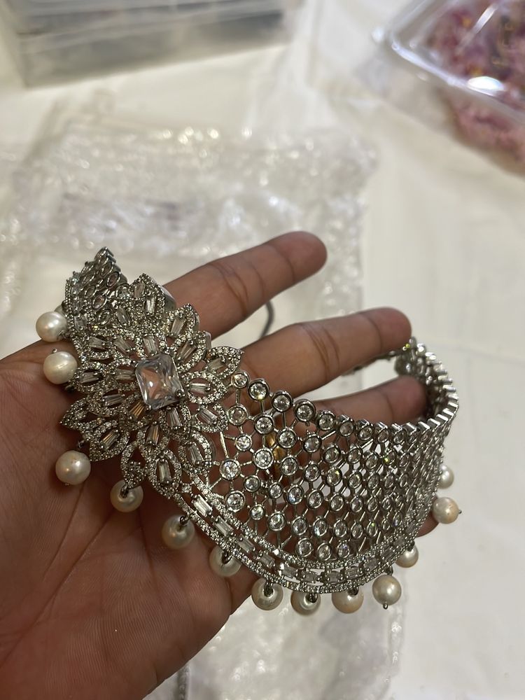 beautiful AD stone necklace set