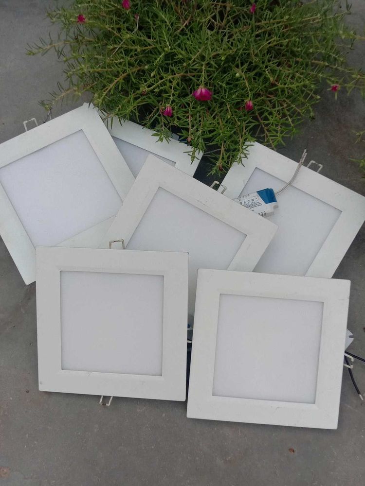 💡 18W Square White LED Panel Light – Set of 6