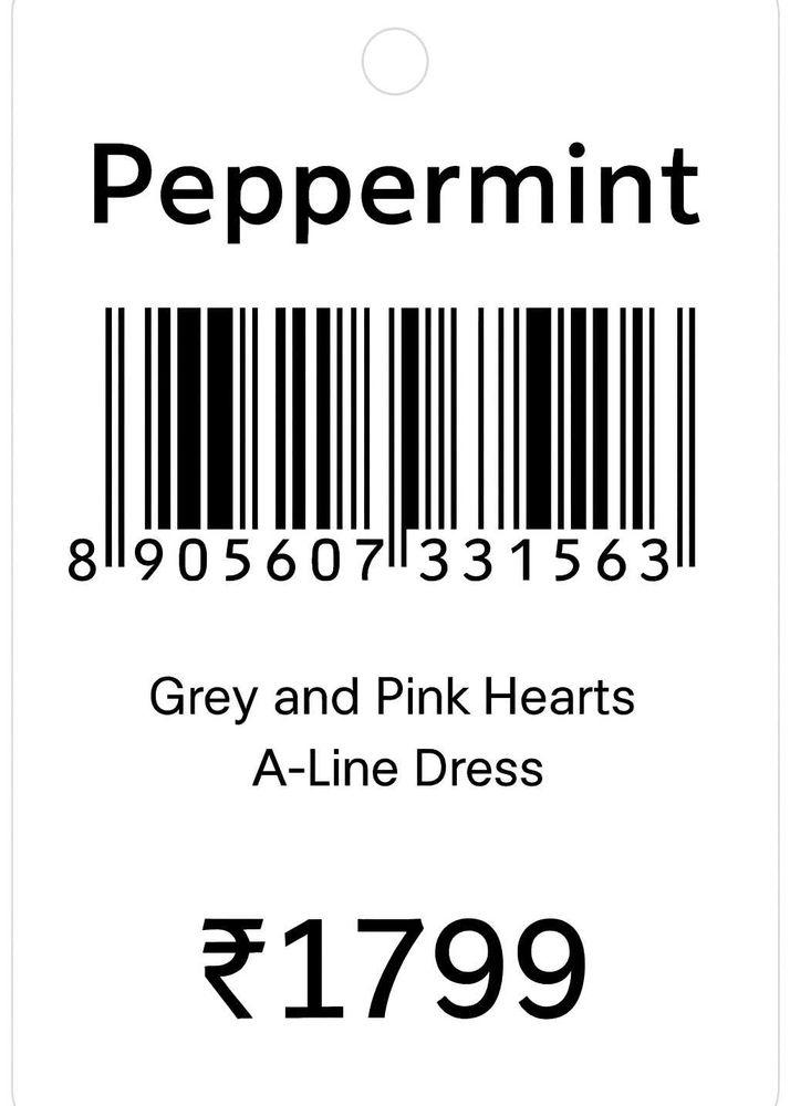 Peppermint Grey &amp; Pink Dress