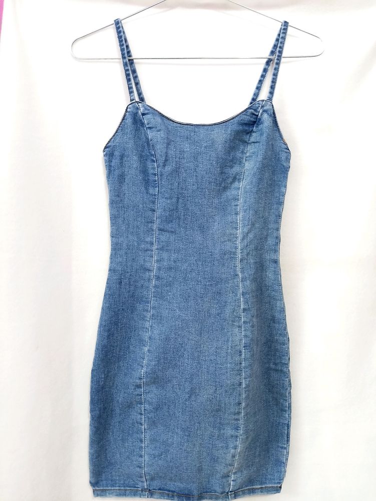 Bodycon denim dress from H&amp;m