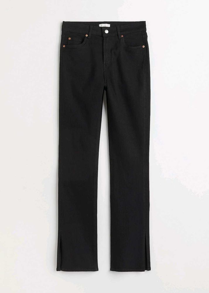 H&amp;M slim high split jeans