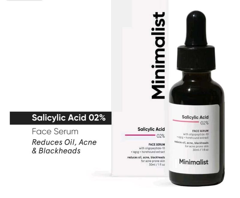 Minimalist 2% Salicylic Acid Face Serum.