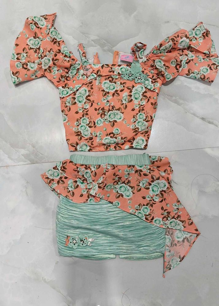 Cute Floral Two-Piece Set