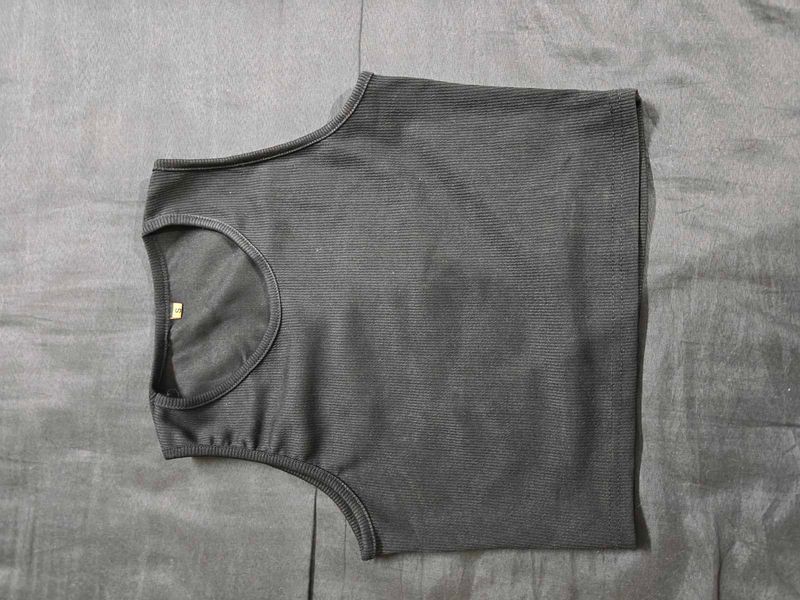 Women Black Tank Top