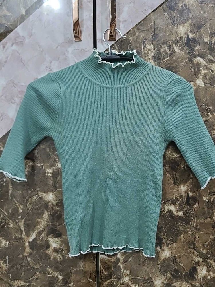 Ribbed Knit Top - Stylish &amp; Comfy