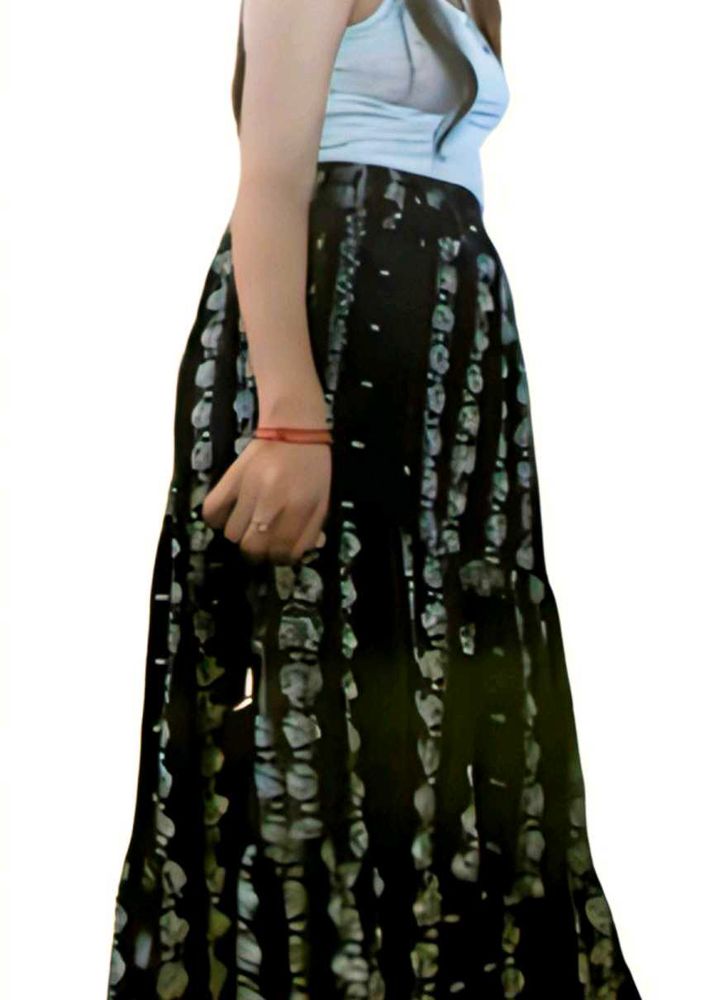 long skirt and crop top combo