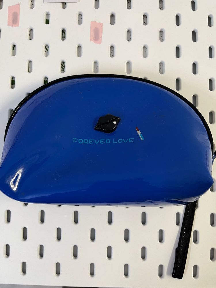 Blue Makeup Pouch